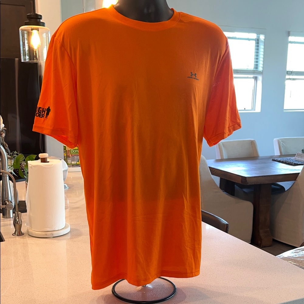 Under Armour Men's Bright Orange Tee Heat Gear